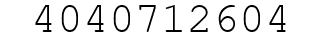 Number 4040712604.