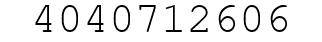 Number 4040712606.