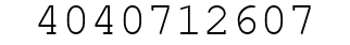 Number 4040712607.