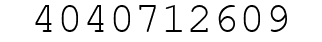 Number 4040712609.