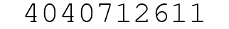 Number 4040712611.