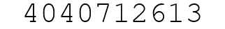 Number 4040712613.