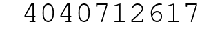 Number 4040712617.