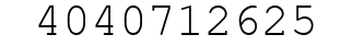 Number 4040712625.