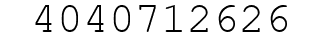 Number 4040712626.