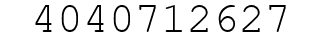 Number 4040712627.