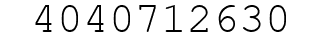 Number 4040712630.