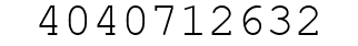 Number 4040712632.