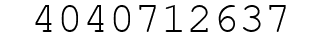 Number 4040712637.