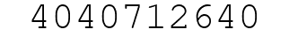 Number 4040712640.