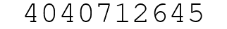 Number 4040712645.
