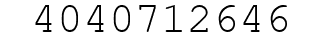 Number 4040712646.