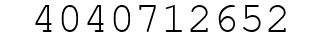 Number 4040712652.