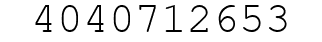 Number 4040712653.