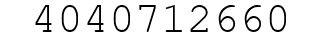 Number 4040712660.