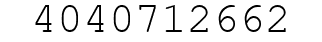 Number 4040712662.