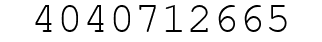 Number 4040712665.