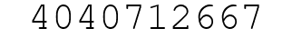 Number 4040712667.