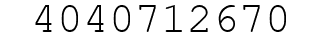 Number 4040712670.