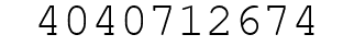 Number 4040712674.