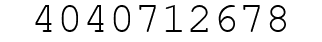 Number 4040712678.