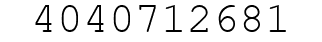 Number 4040712681.