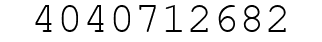 Number 4040712682.
