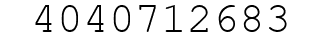 Number 4040712683.