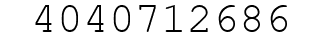 Number 4040712686.