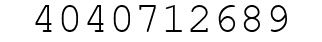 Number 4040712689.