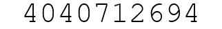 Number 4040712694.