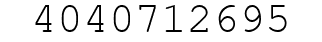 Number 4040712695.