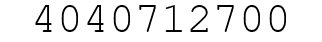Number 4040712700.