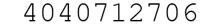 Number 4040712706.