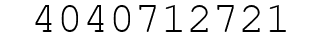 Number 4040712721.