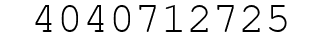 Number 4040712725.