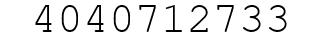 Number 4040712733.
