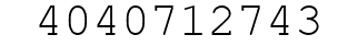 Number 4040712743.