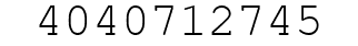 Number 4040712745.