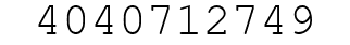 Number 4040712749.