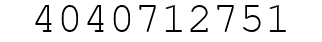 Number 4040712751.
