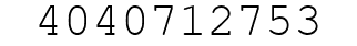 Number 4040712753.