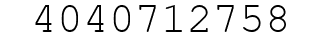 Number 4040712758.