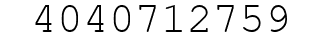 Number 4040712759.