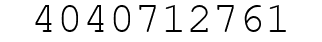 Number 4040712761.