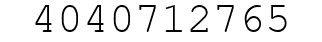 Number 4040712765.