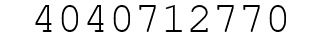 Number 4040712770.