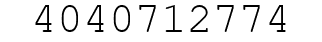 Number 4040712774.