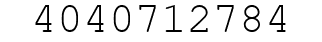 Number 4040712784.