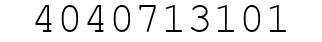 Number 4040713101.